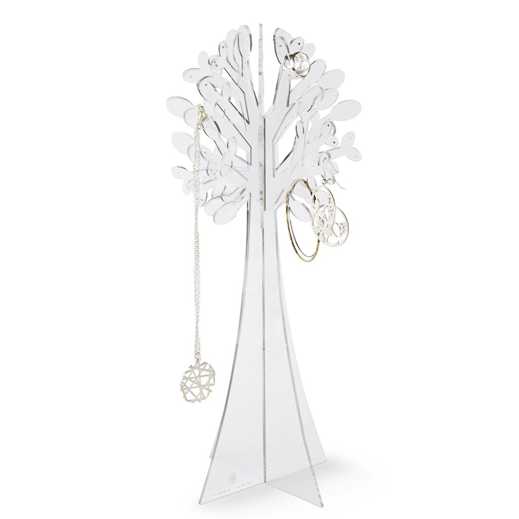 Porte-bijoux En Bois Forme Arbre 30 Cm De Haut - Base 15 Cm De Diamètre Occasion